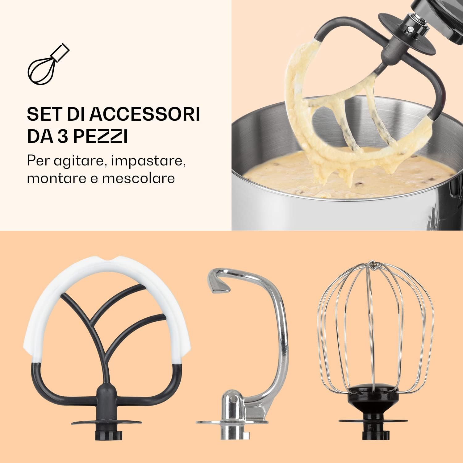 Detalle de Klarstein Bella Pico 2G robot da cucina 1.6 PS