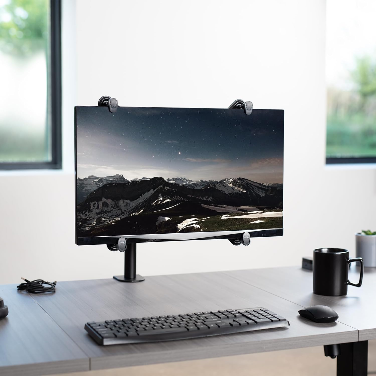 Thumbnail 1 de VIVO Kit de Montage VESA pour écran LCD/LED 20–30" – support 75x75 et 100x100 – Stand-VAD1