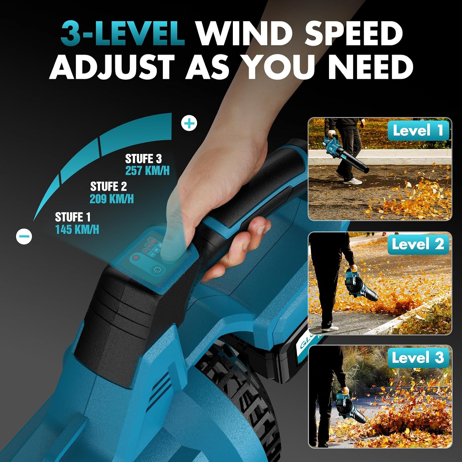 Thumbnail 5 de Leaf Blower Cordless 8000mAh, 257 km/h ๐