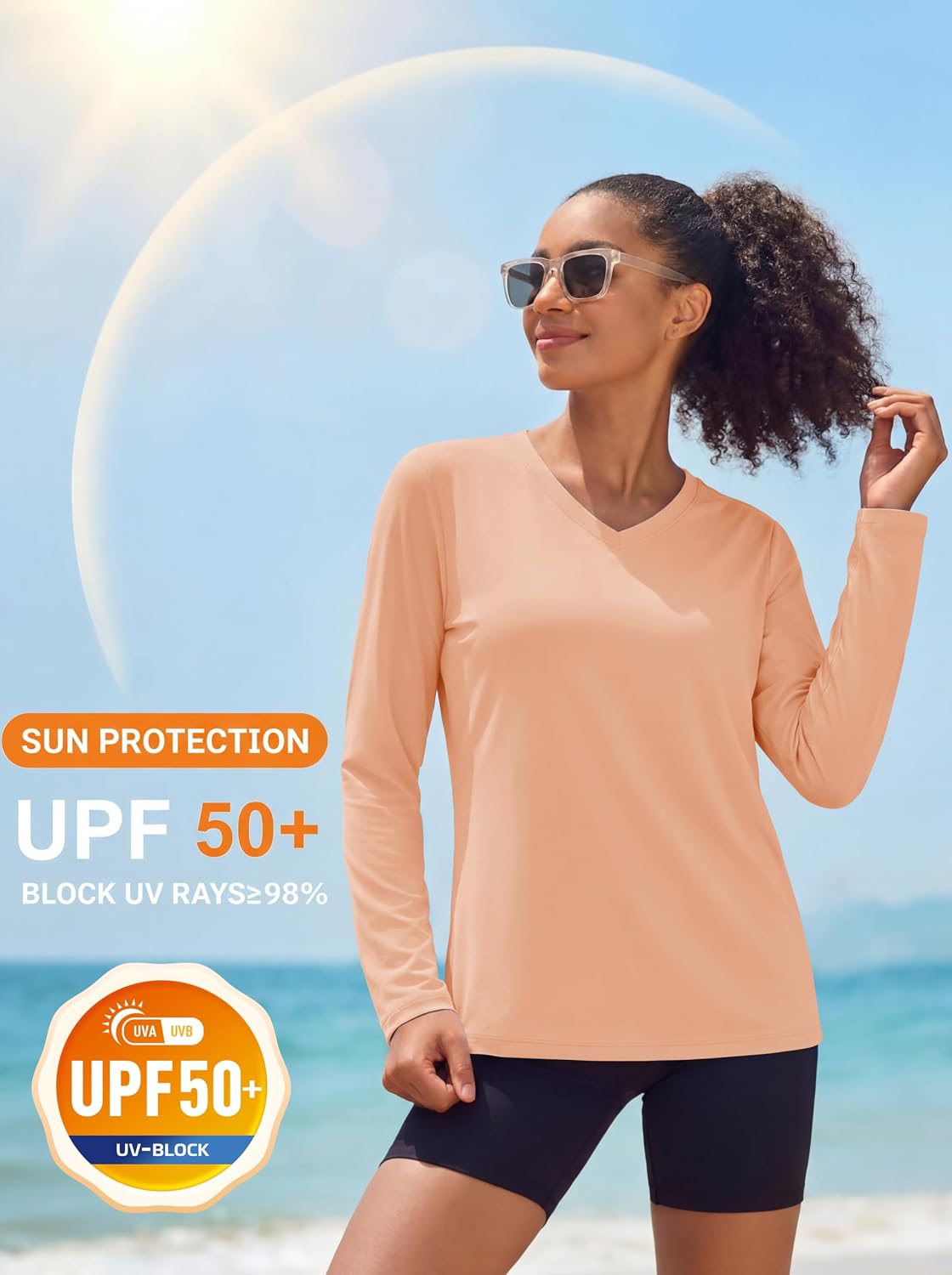 Detalle 1 de MAGCOMSEN Women's Sun Shirt Polyester Blend