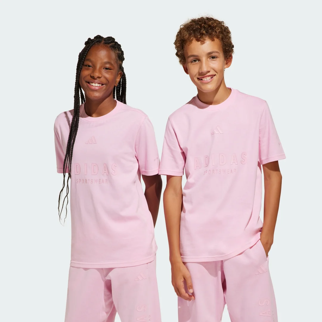Detalle de Camiseta Adidas ALL SZN Graphic (Adolescentes) – Rosa