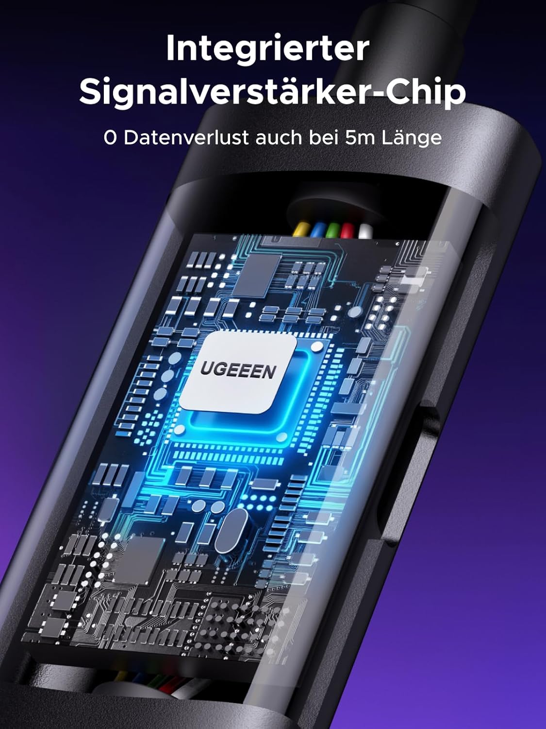 Thumbnail 4 de UGREEN Link-Kabel mit Ladefunktion (18W, 5m) für Meta Quest 3/3S & Quest 2/Pro – USB 3.0 A auf USB‑C VR‑Kabel