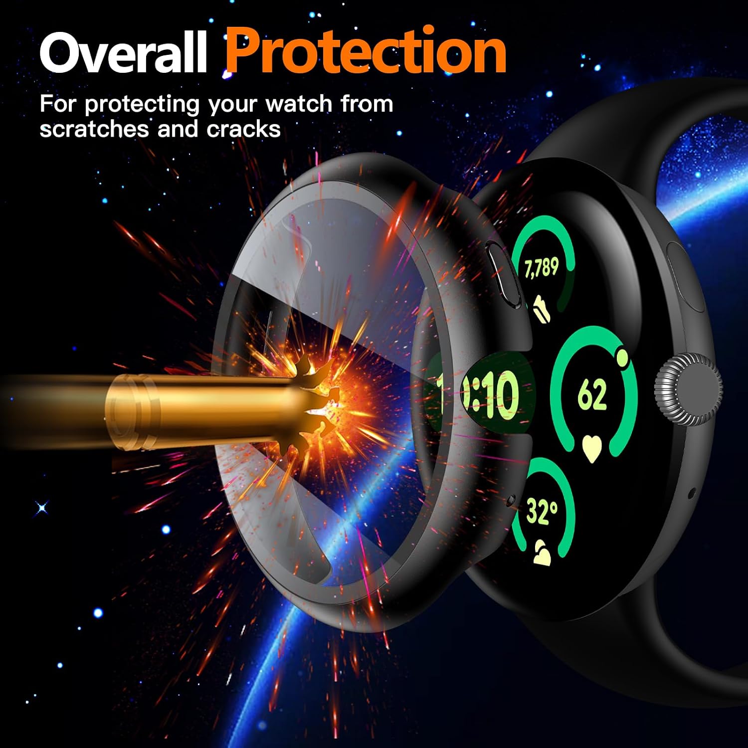 Thumbnail 2 de Misxi Pixel Watch 3 Hard PC Case 45mm (2-Pack)