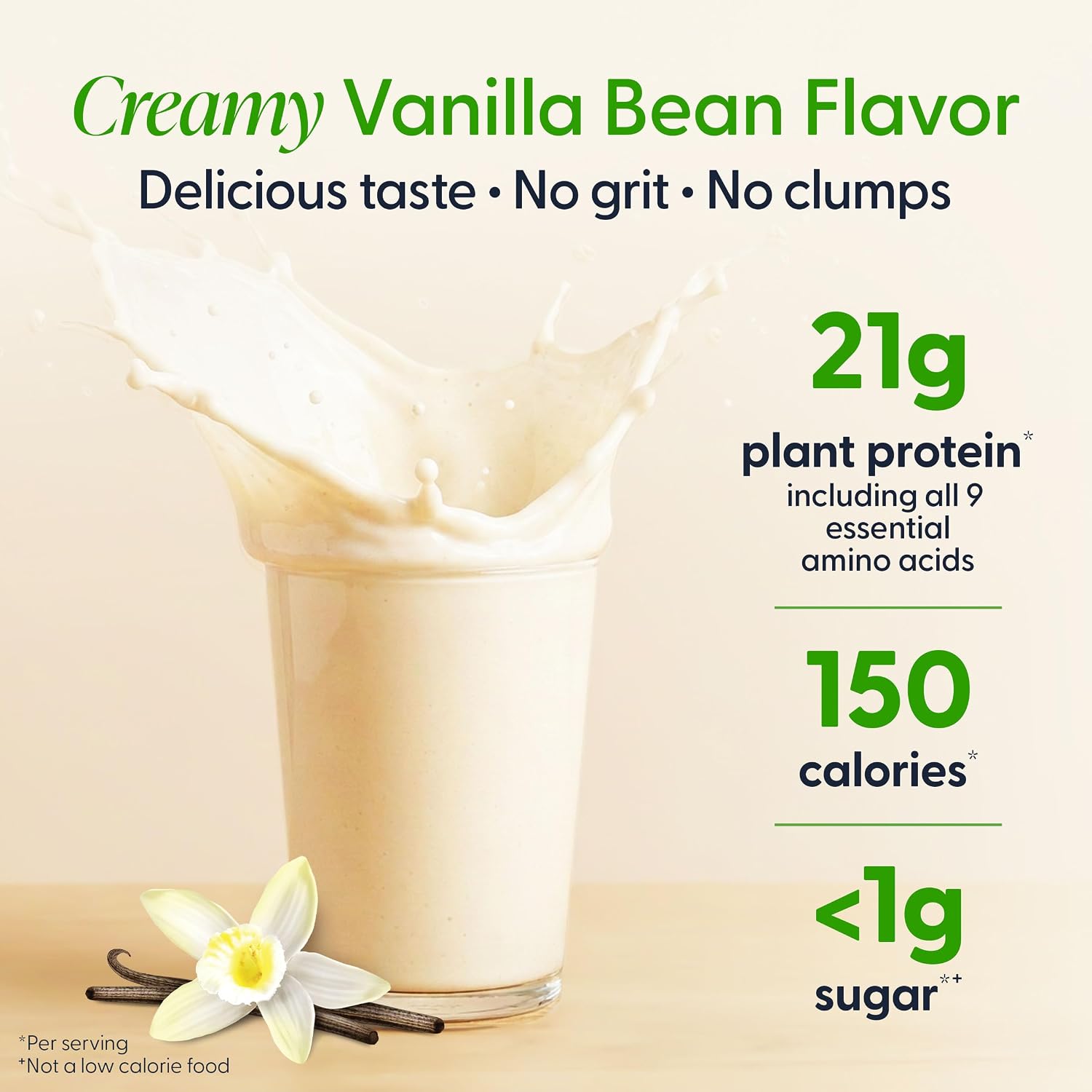 Detalle de Orgain Organic Vegan 21g Protein Powder, Vanilla Bean (2.03 lb)