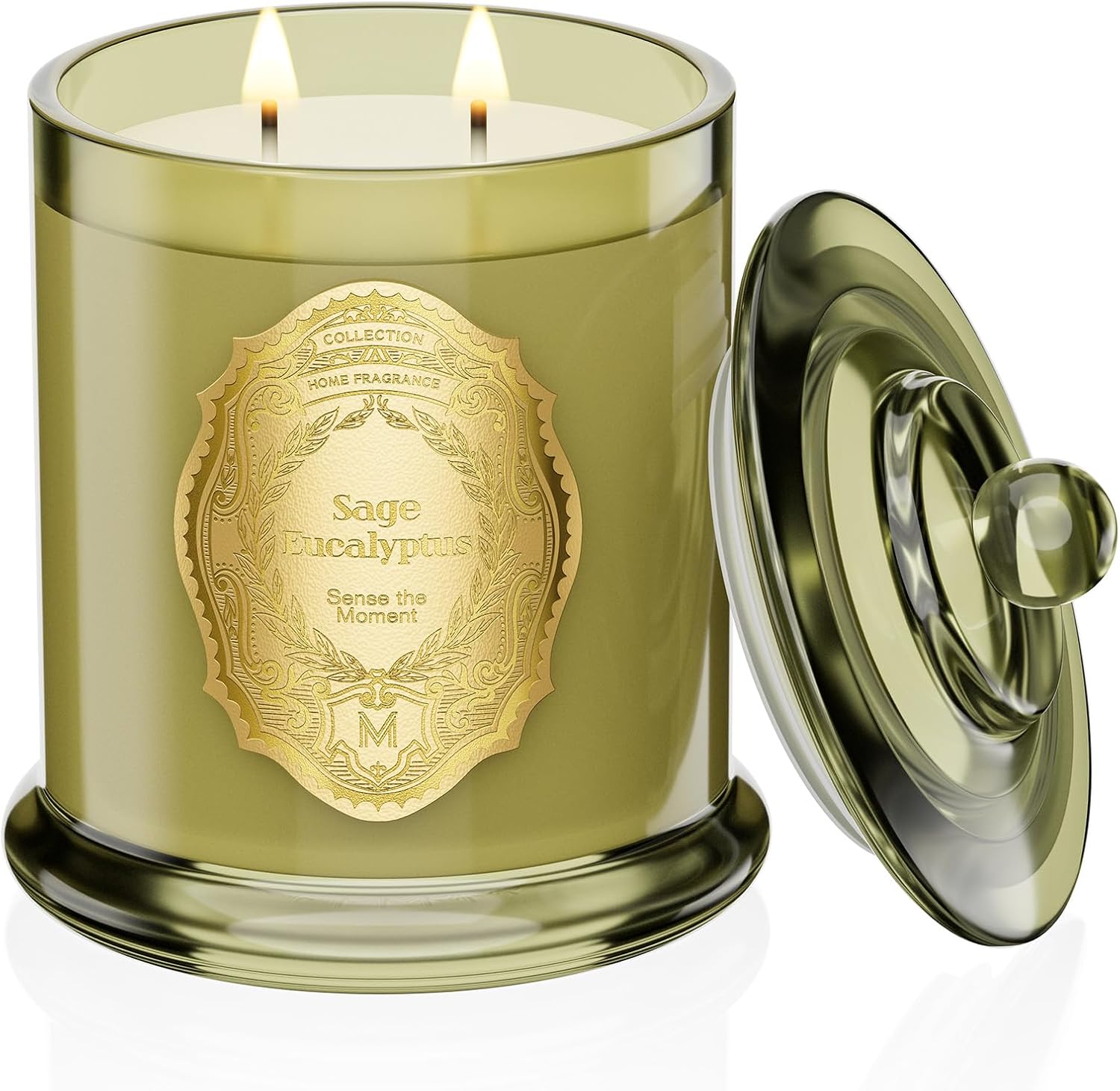 Detalle de M&SENSE MSSH009 Elixir Emporium geurkaars, 360 g sojawas, salie-eucalyptus