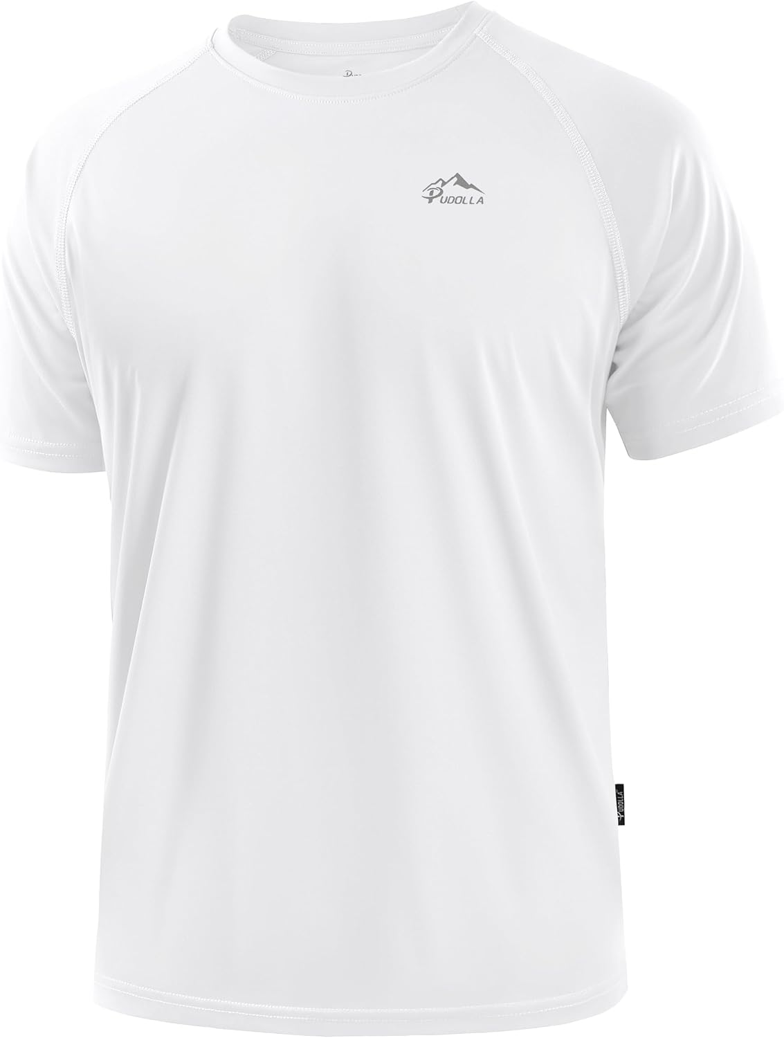 Detalle de Pudolla Men's UPF 50+ Rash Guard Swim Shirt, Quick-Dry 4-Way Stretch