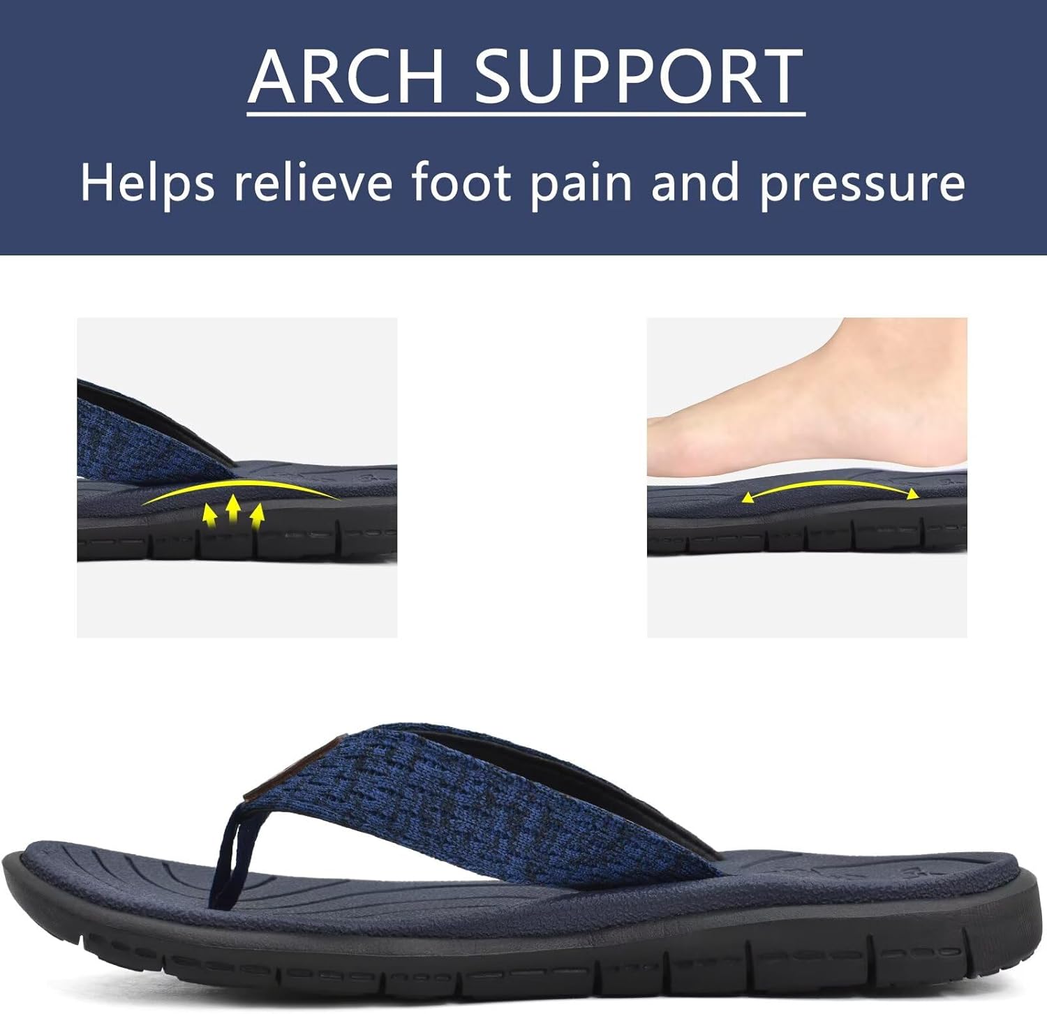 Thumbnail 1 de KuaiLu Damen Flip-Flops aus weichem Leder/Stoff – rutschfeste Badelatschen für Sommer, Strand & Yoga-Matten