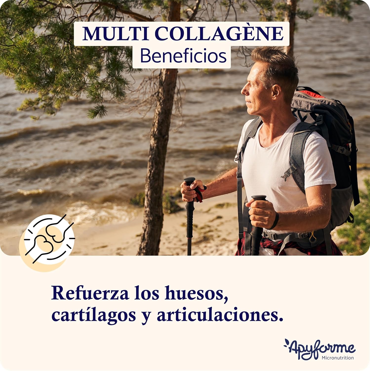 Detalle de Apyforme - Colágeno Hidrolizado y Ácido Hialurónico 💧 60 Cápsulas