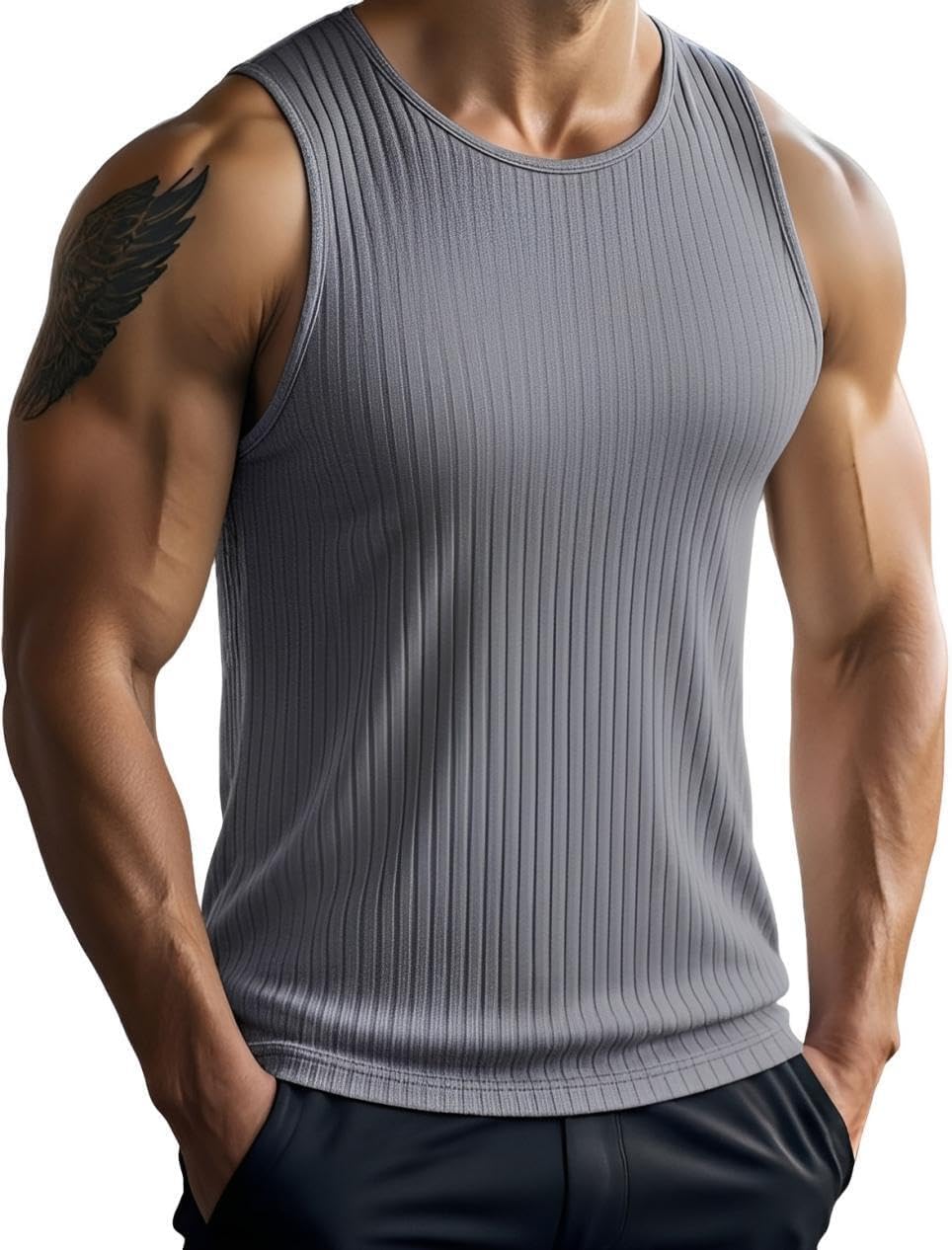 Detalle de PINSPARK débardeur homme sans manches 65% polyester