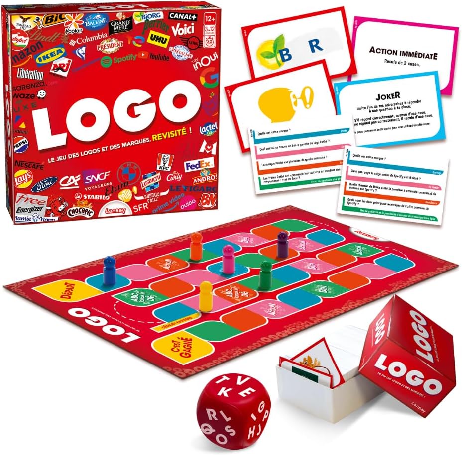 Thumbnail 1 de Lansay Logo – Jeu de Société des Logos et Marques, +1500 Questions avec Cartes Action
