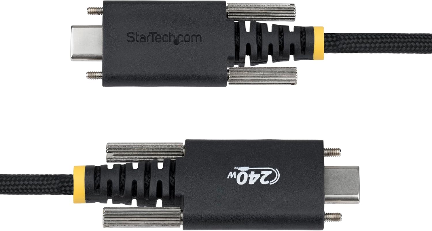 Thumbnail 3 de StarTech.com 2m USB-C Charging Cable with Side Screw Locking – 240W PD EPR, USB-IF Certified