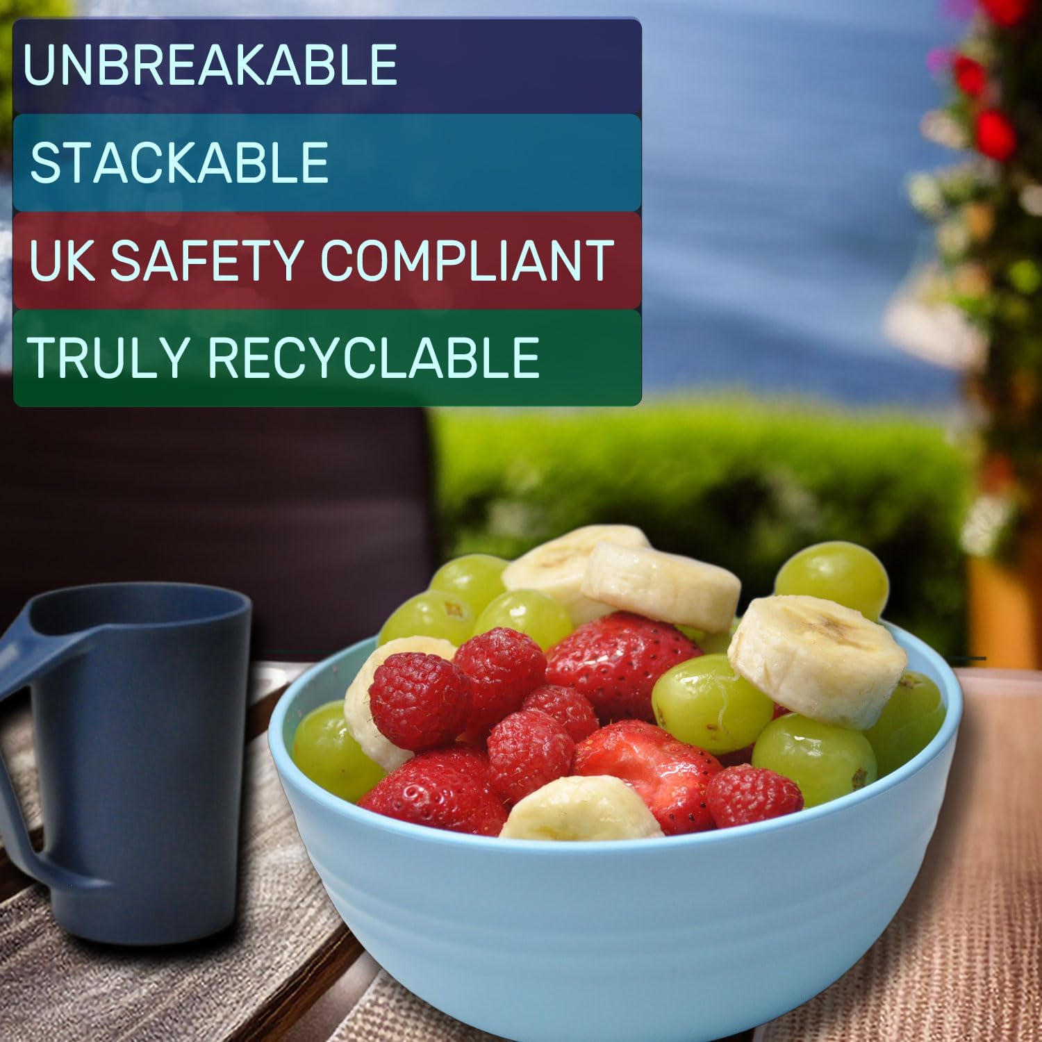 Detalle de NowCooks Unbreakable Large Cereal Bowl set of 4 🥣