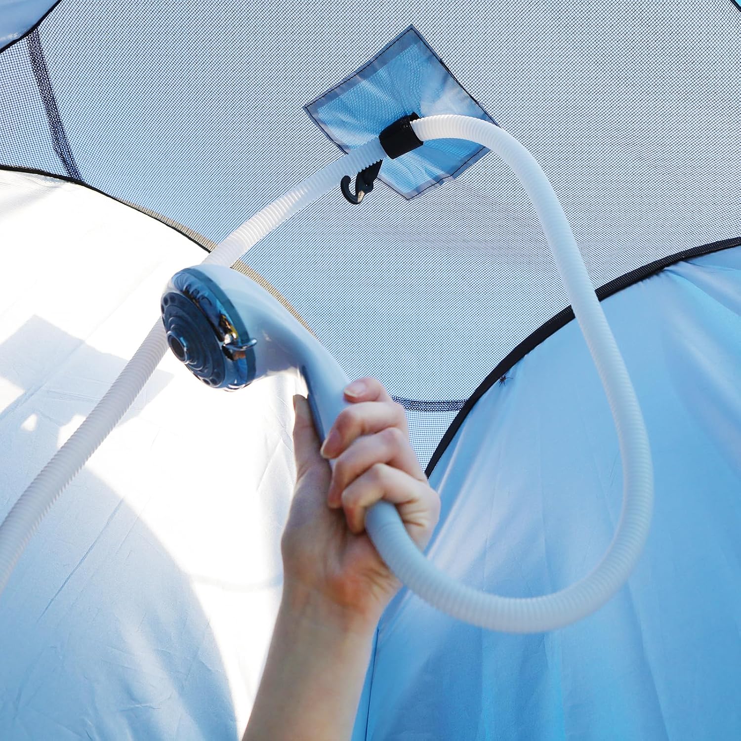 Detalle de SONGMICS Portable Pop up Tent Dressing Room Privacy Shelter with Zippered Carrying Bag