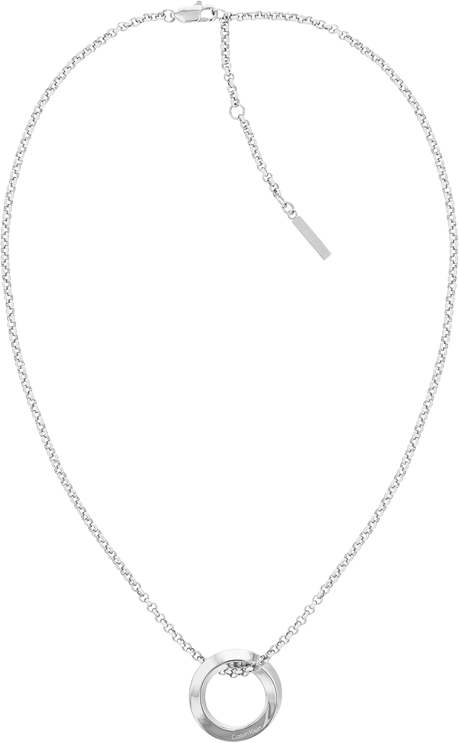 Thumbnail 5 de Calvin Klein Collana a catena da donna Collection TWISTED RING con charm in acciaio inox