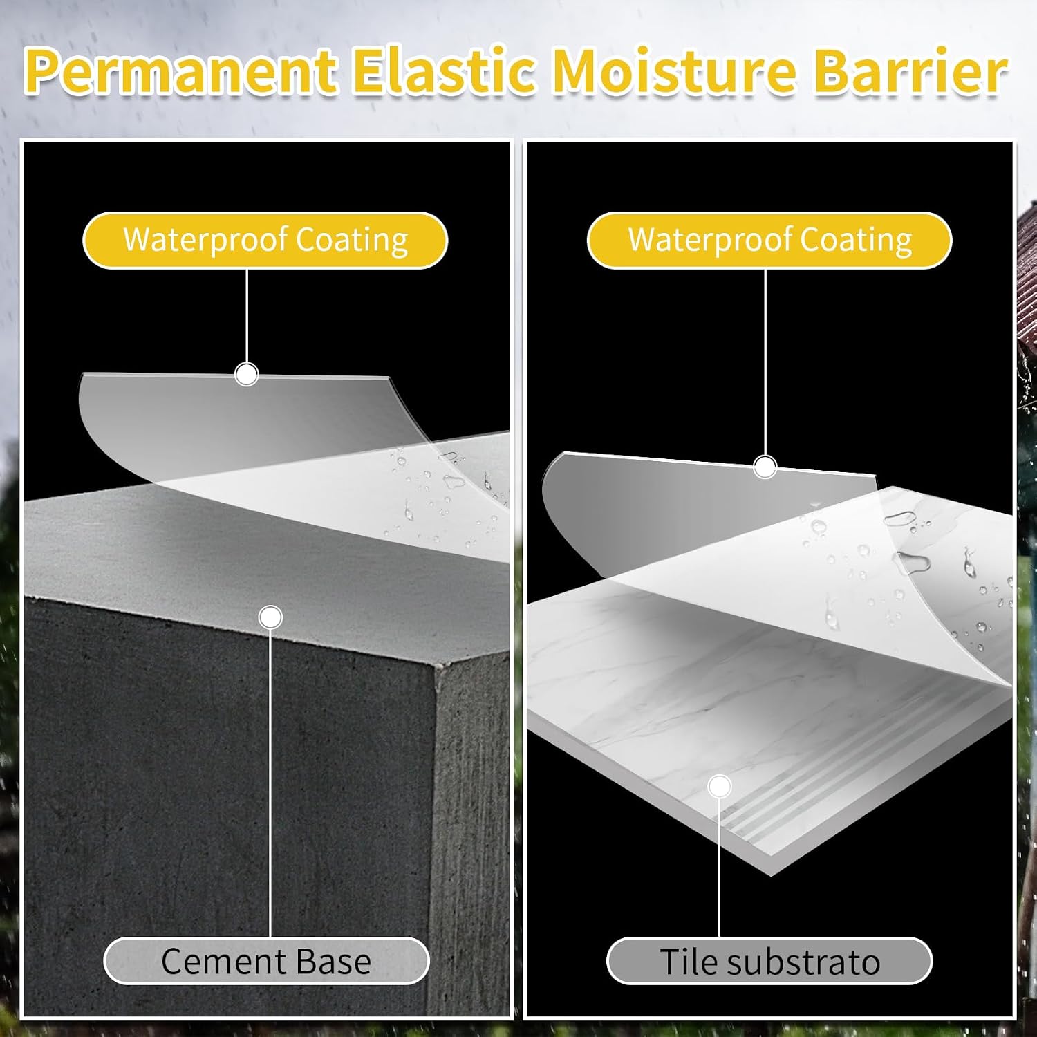 Detalle de 1KG Clear Invisible Waterproof Sealant Agent – transparent water-based liquid waterproof coating for indoor and outdoor sealing