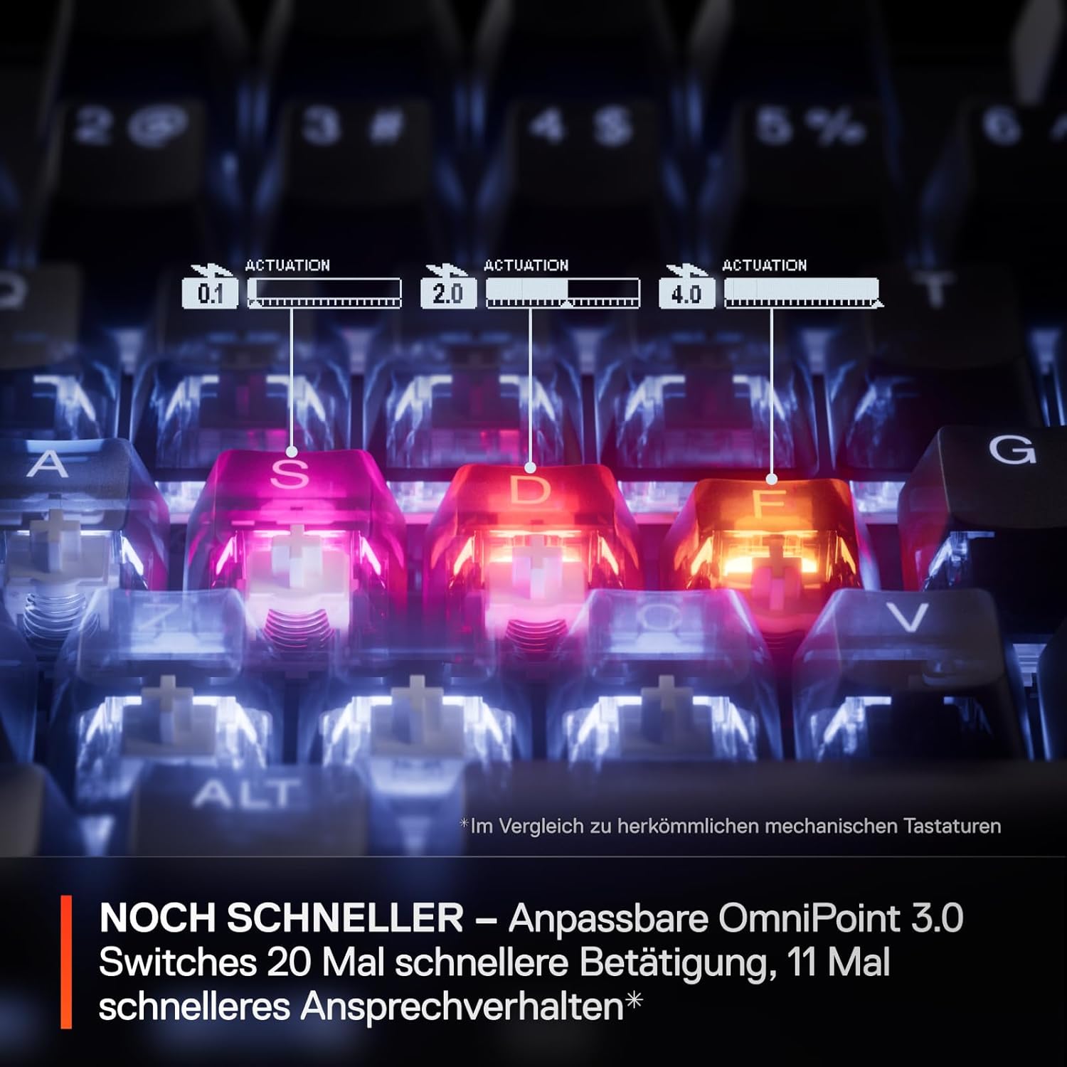 Thumbnail 4 de SteelSeries Apex Pro TKL Gen 3 White – OmniPoint 3.0 Tastatur mit regulierbaren Hall-Effekt-Switches