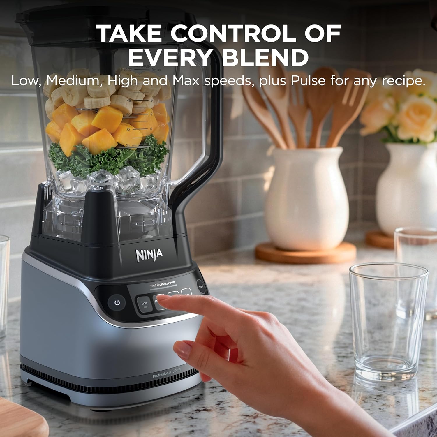 Thumbnail 6 de Ninja UltraCrush Professional Kitchen System (BP401) — 1500W 72oz Blender + 8-Cup Food Processor + 18oz To-Go Cup