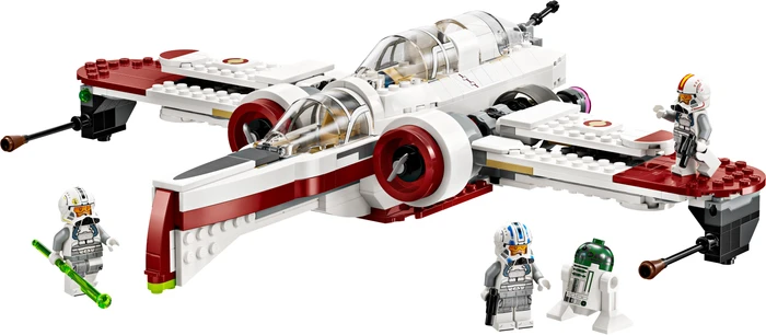 Detalle de LEGO Star Wars ARC-170 Starfighter 75402 – Flügel ausklappen, Cockpit für mehrere Piloten