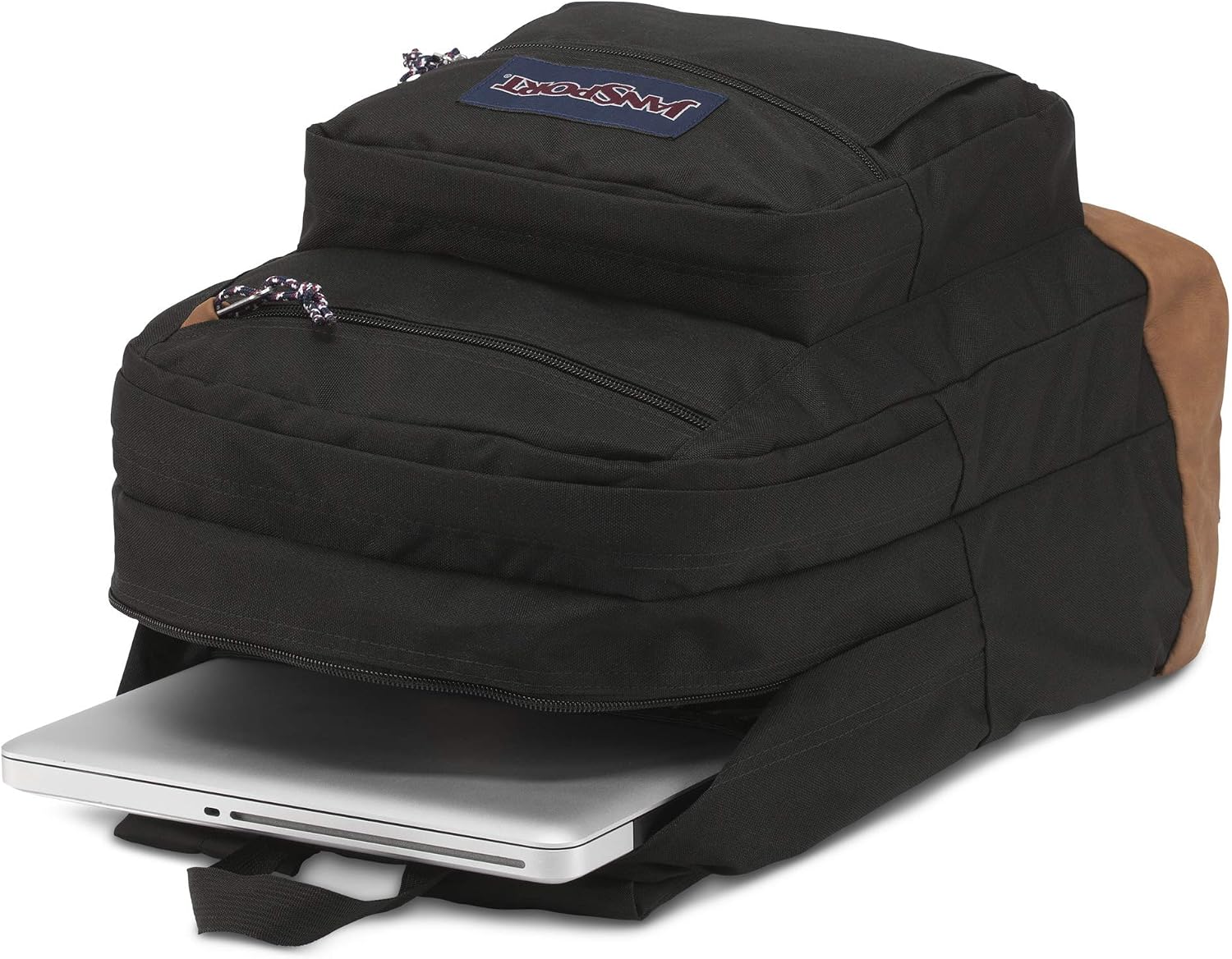 Detalle de JanSport Cool Backpack with 15-Inch Laptop Sleeve (Large) – Ergonomic, Durable, Classic Black