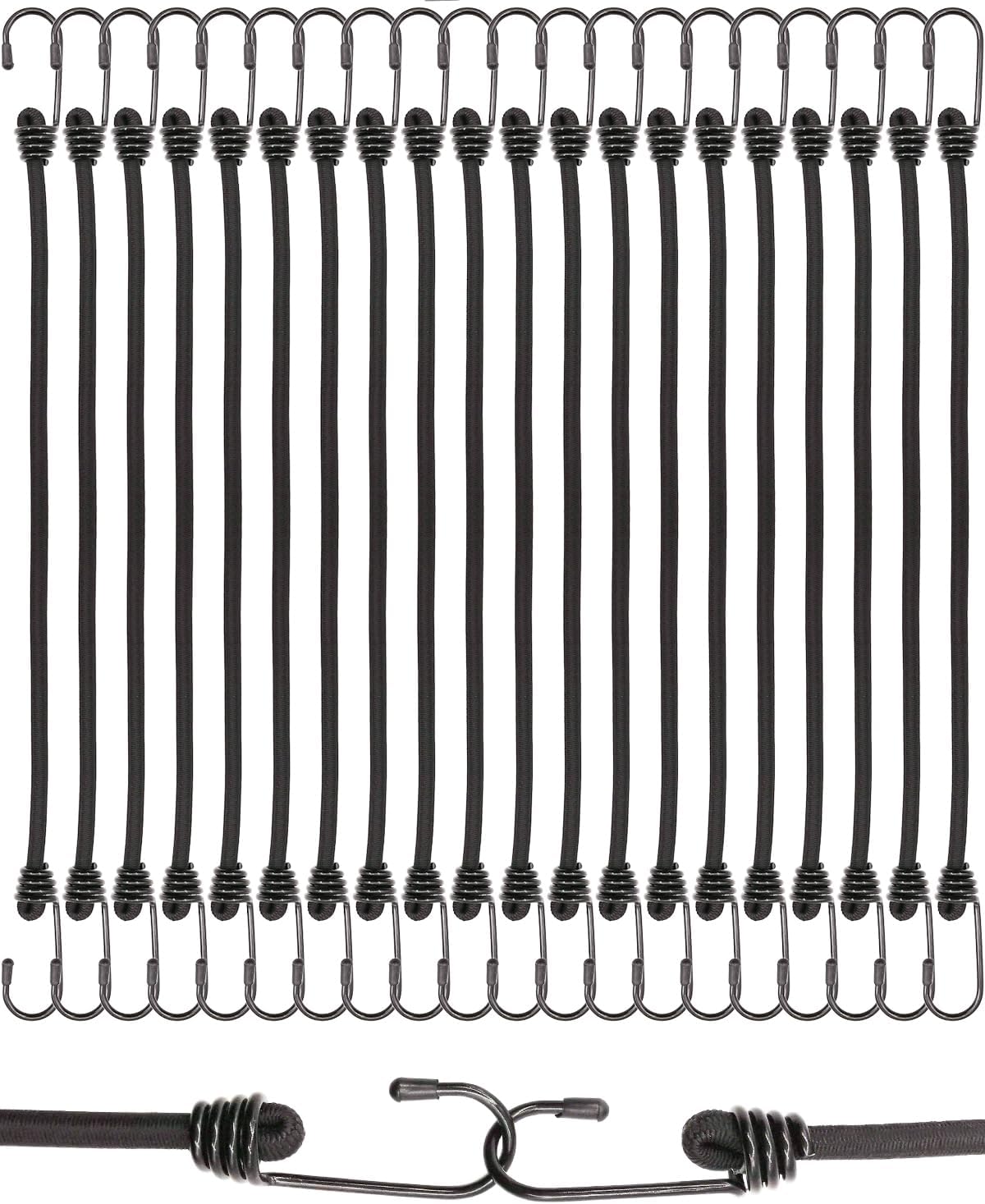 Thumbnail 6 de BINCKIN Spanngummi mit Haken, 40 cm (15 Stück) – Gummispanner für Planen, Netze & Camping
