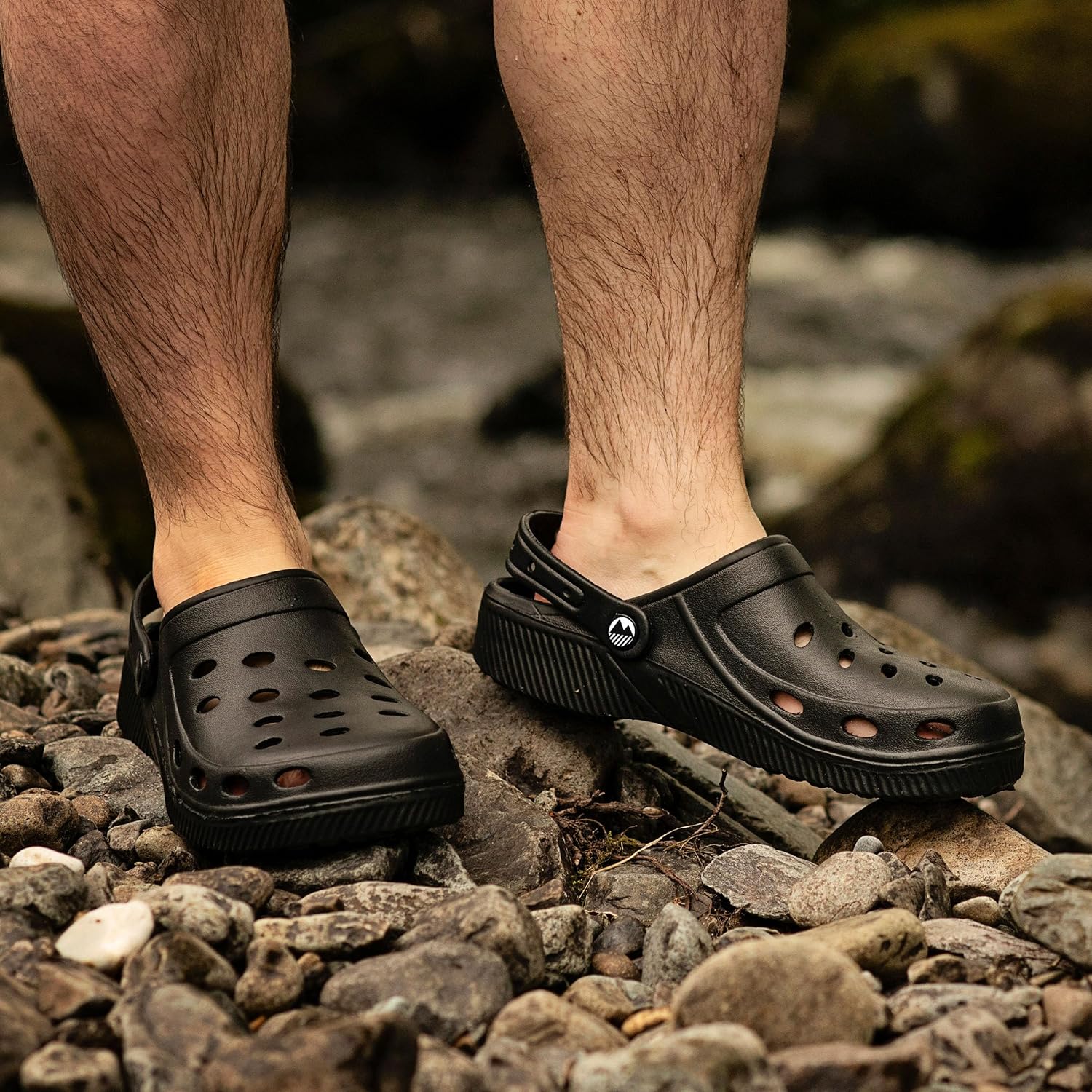 Thumbnail 1 de Lakeland Active Men's Silloth Lightweight Ventilated Clogs – Black (UK 10)