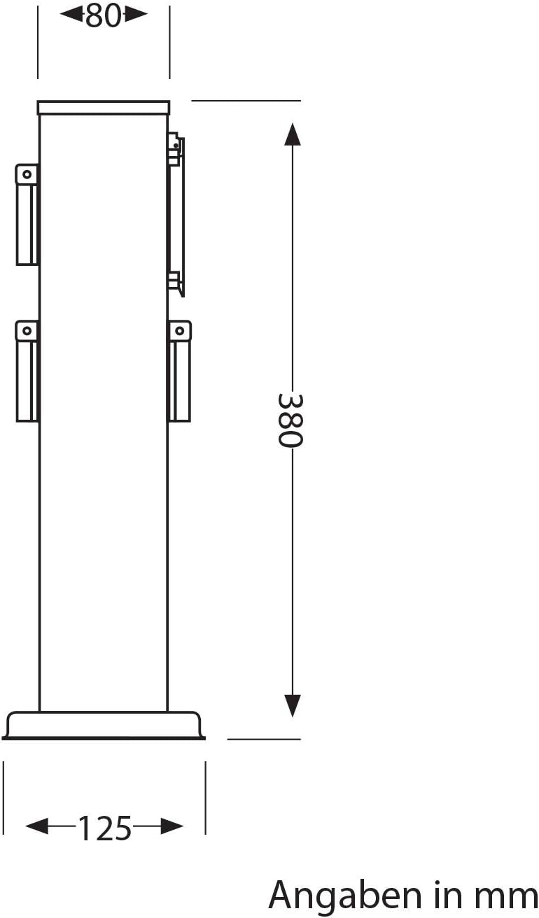 Thumbnail 6 de Colonne de prises jardin IP44 40 cm