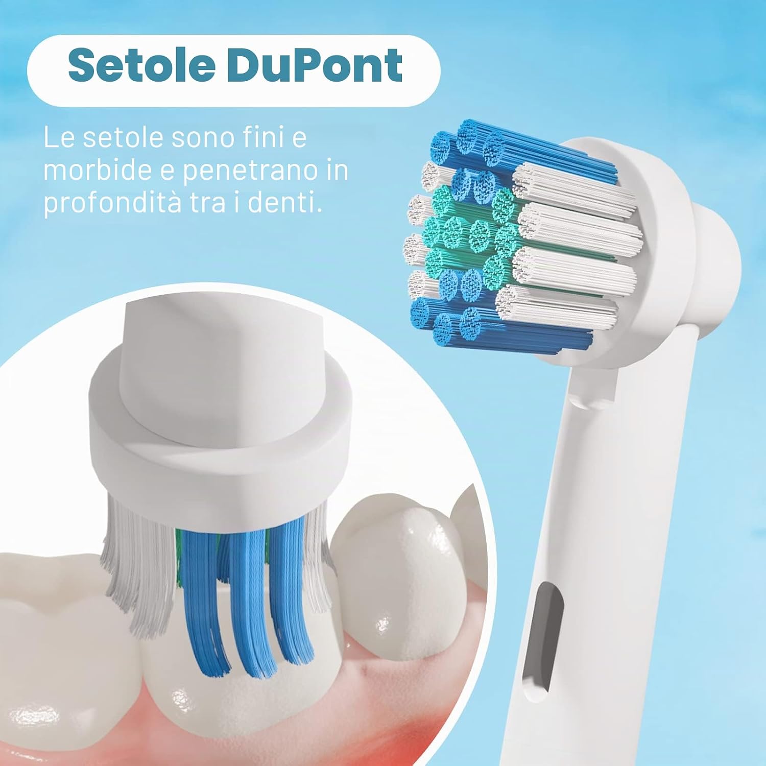 Thumbnail 3 de GENKENT 16 Testine di Ricambio Compatibili con Testine Oral-B CrossClean