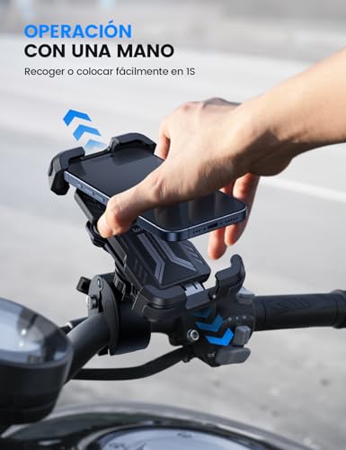 Detalle 2 de Lamicall Soporte Móvil para Moto ✨ Antivibración y 360°