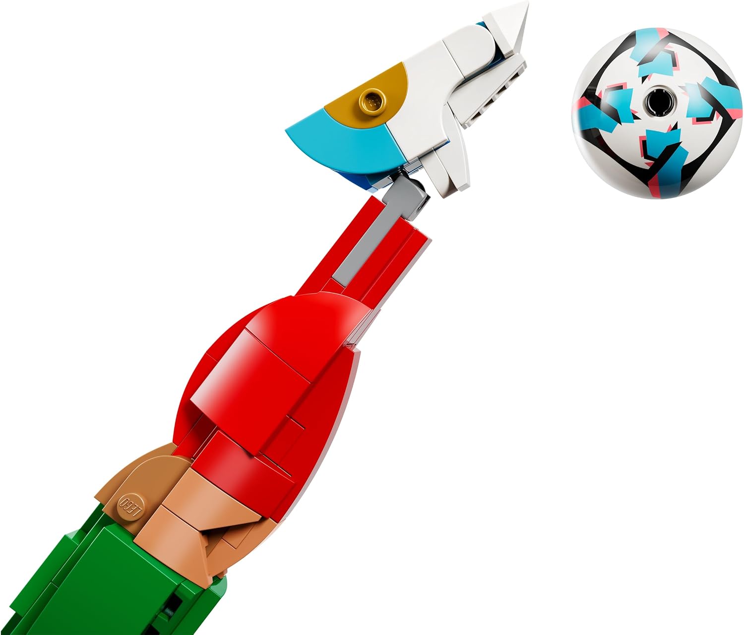 Detalle de LEGO Editions Cristiano Ronaldo: Leyenda del Fútbol – Maqueta 3D 2 en 1 (43016)