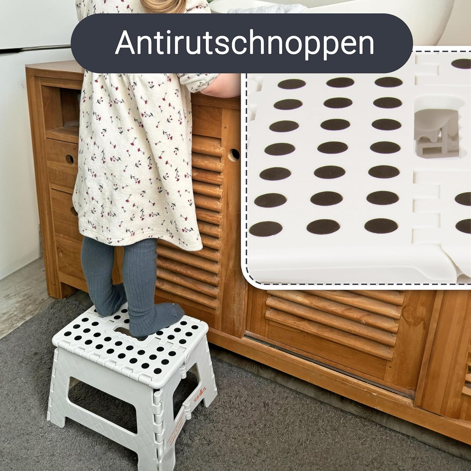 Detalle 2 de ZOLLNER Tritthocker faltbar 22 cm