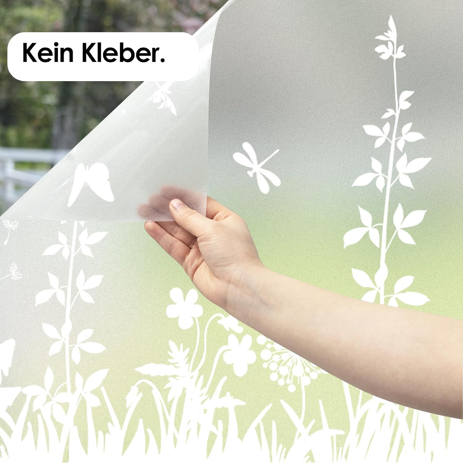 Thumbnail 6 de dktie Fensterfolie Blickdicht – Milchglasoptik, wiederverwendbar, ohne Kleber 44,5 x 200 cm