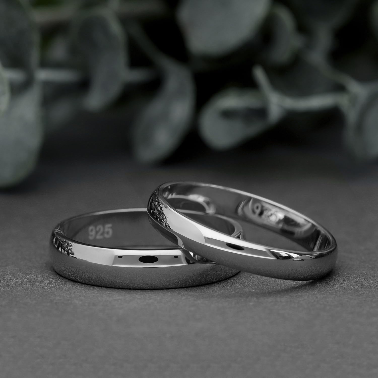 Detalle de Treuheld® 925 Sterling Silber Ring – 48 Größen & Breiten (2–5 mm)