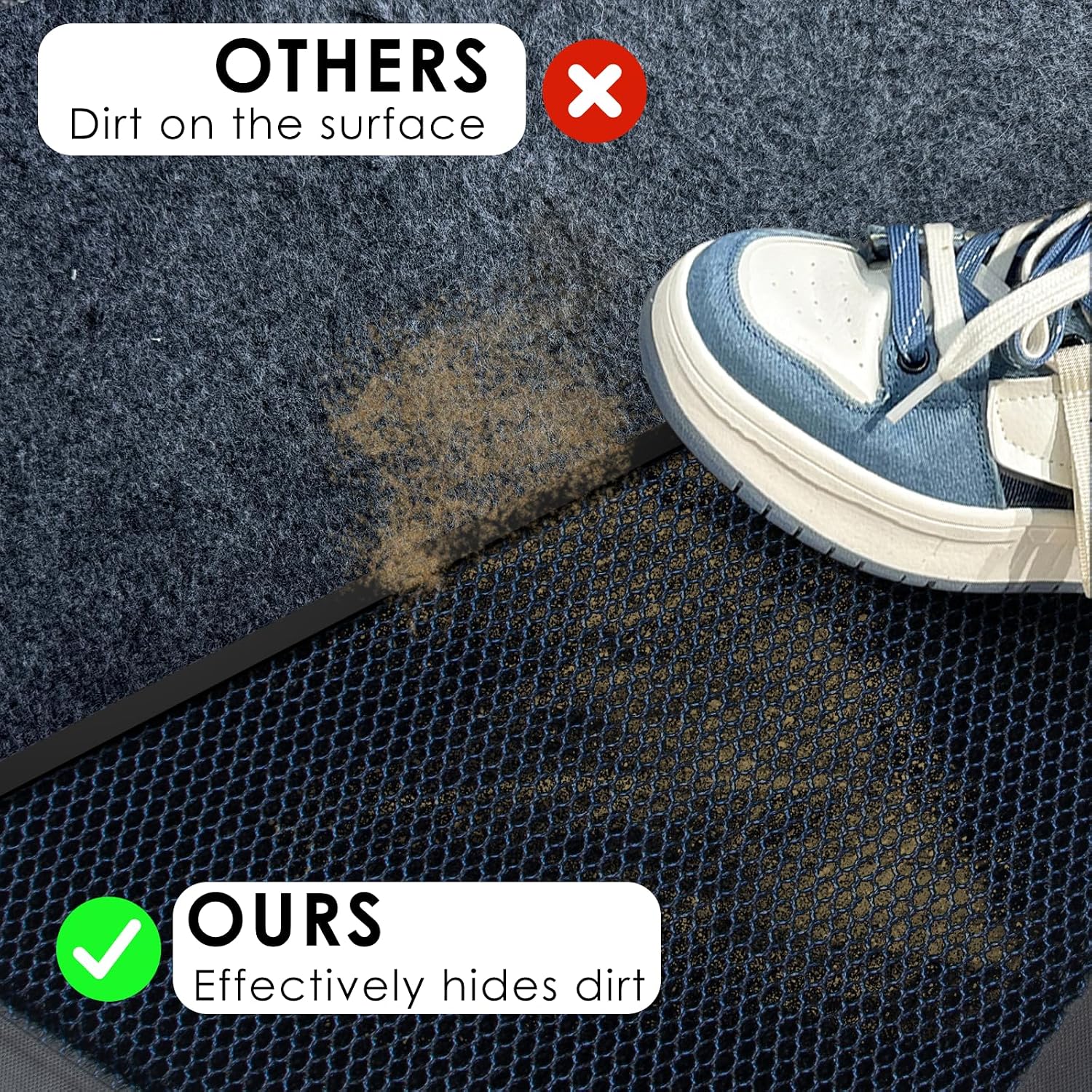 Detalle 2 de Azadx Indoor Outdoor Door Mat 31" x 47" heavy-duty doormat 🏠