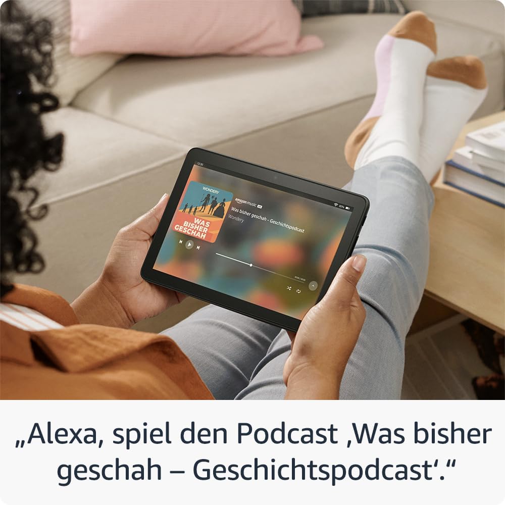 Detalle de Amazon Fire HD 8-Tablet (2024): 8-Zoll-Display, 3 GB RAM, 32 GB Speicher, ideal für Unterwegs