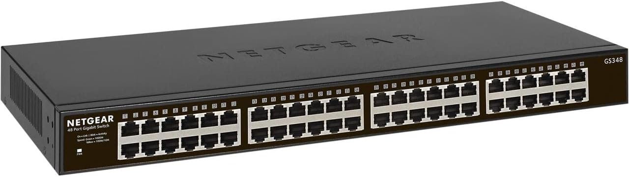 Detalle de NETGEAR GS324 24-Port Gigabit Ethernet Switch, Unmanaged and Fanless