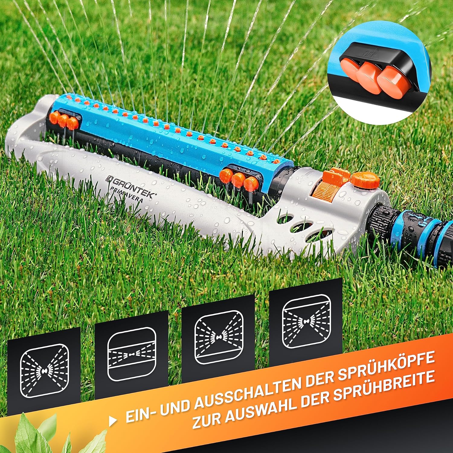 Detalle de GRÜNTEK Rasensprenger 462 m² für große Flächen