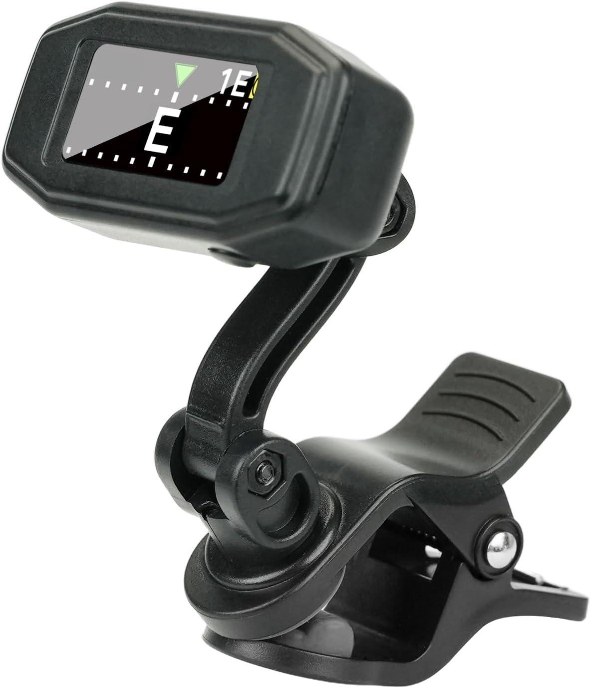 Detalle de Aroma Guitar Tuner Clip On Rechargeable with TFT Screen – Chromatic & Multi-Instrument