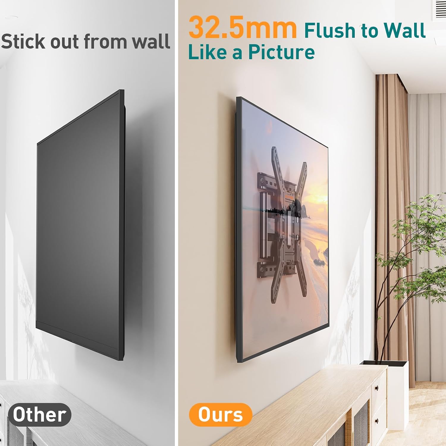 Detalle 2 de ELIVED EV3033 Ultra Slim TV Wall Mount 40 KG