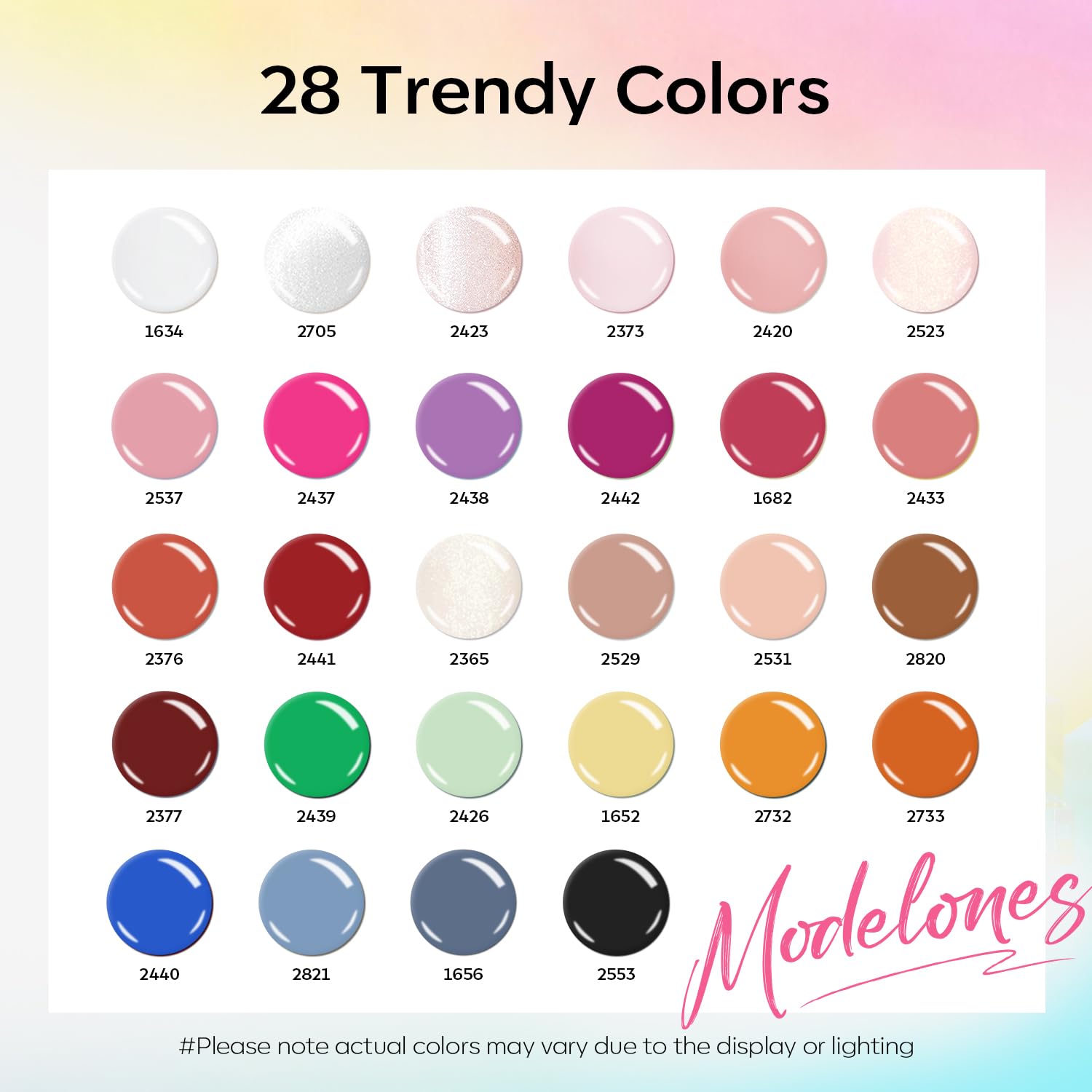 Detalle de Modelones Gel Nail Polish Set 32-Piece