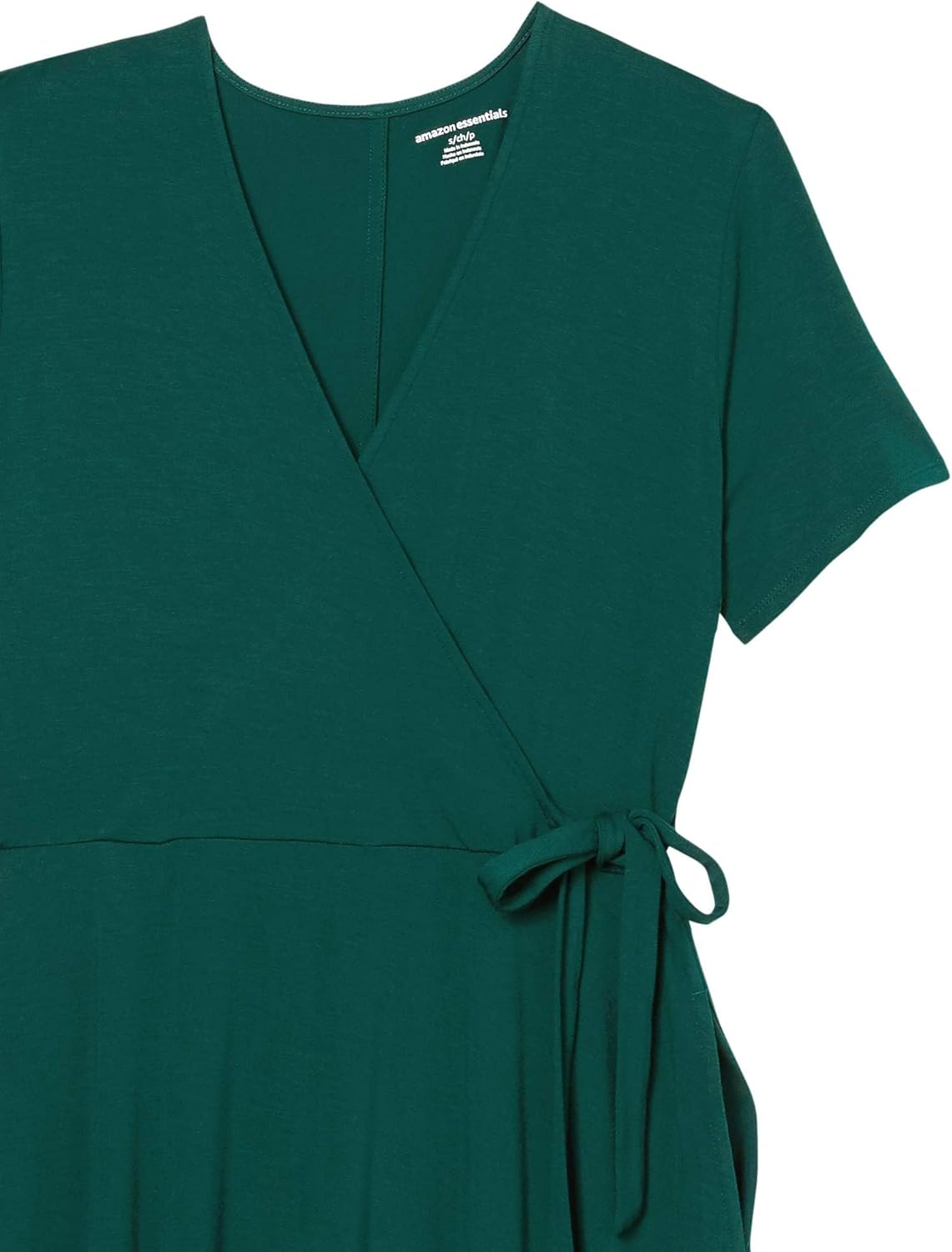 Thumbnail 4 de Amazon Essentials Damen Kurzarmkleid mit Wickeloptik – knielanges bis knöchellanges Tragegefühl mit V-Ausschnitt