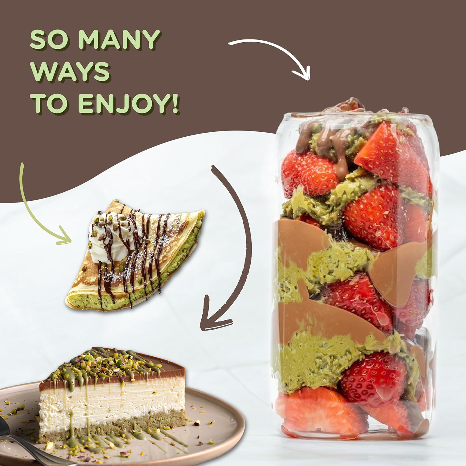 Thumbnail 5 de EATALIAN by AMZ BETTER Crema di Pistacchio con Kataifi – 1 kg, Made in Italy