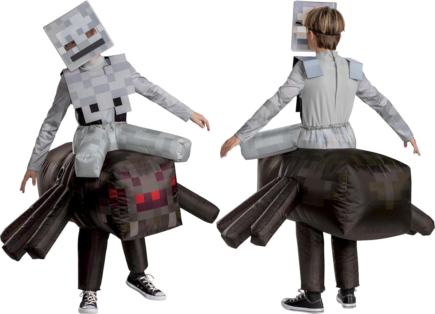 Detalle 2 de Minecraft Spider Jockey-kostuum voor kinderen, opblaasbaar en unisex