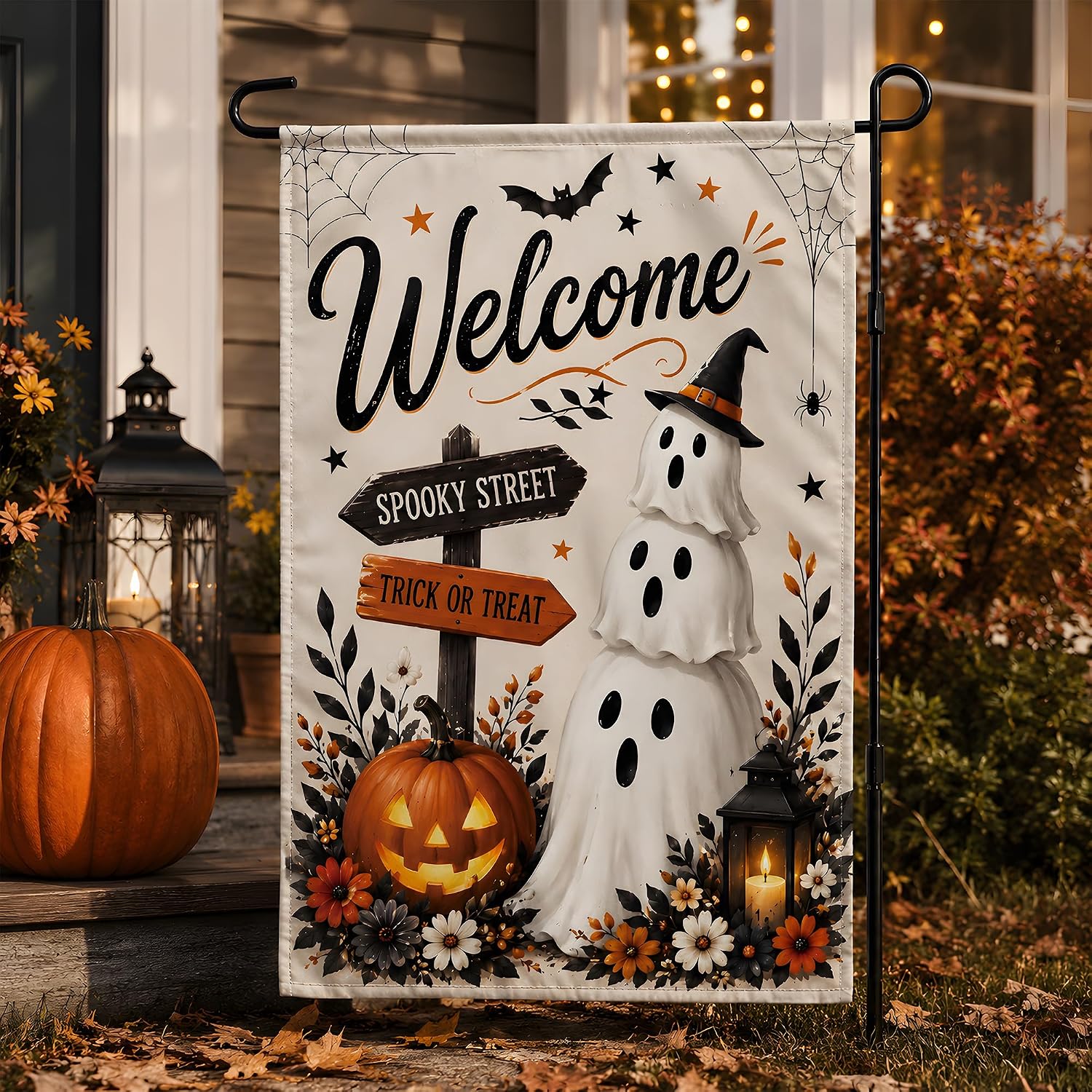 Detalle 2 de Halloween Garden Flag, Spun Polyester