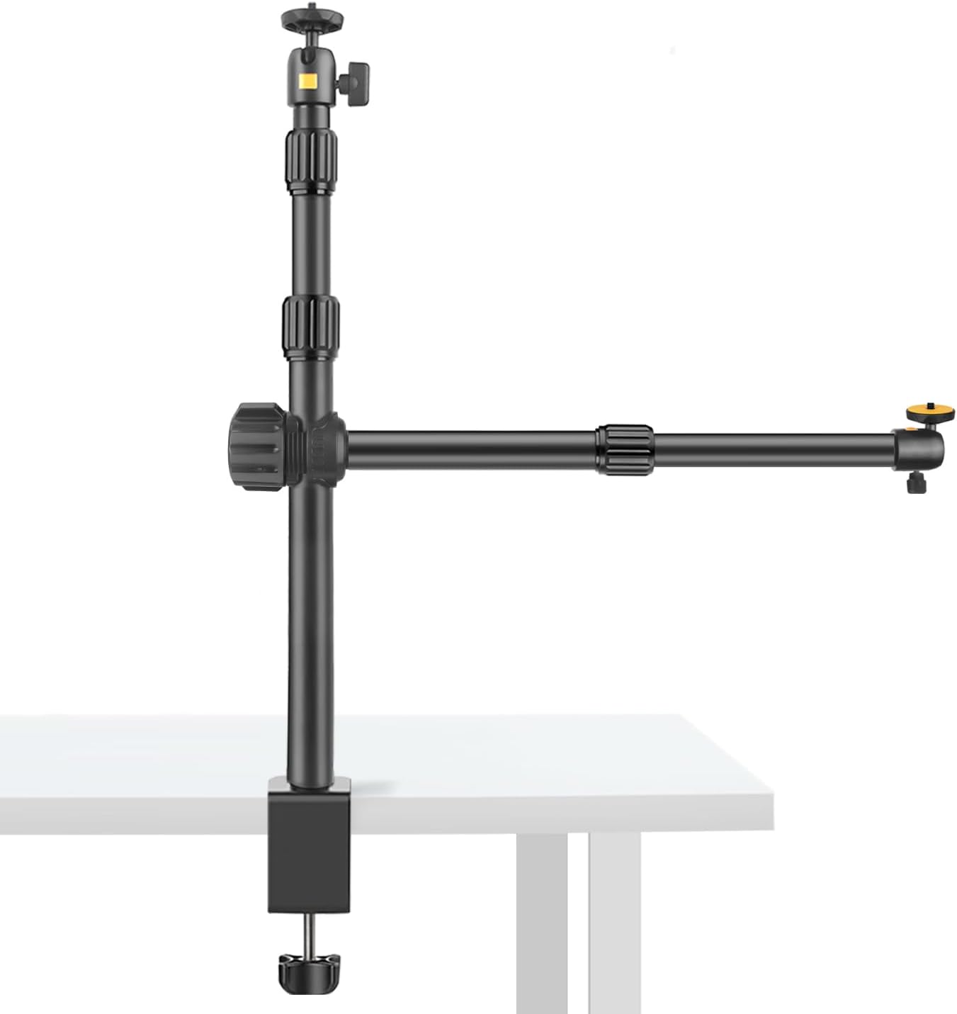 Detalle de JEBUTU OS03 Overhead Camera Mount with Adjustable Desk Clamp & 360° Ball Heads