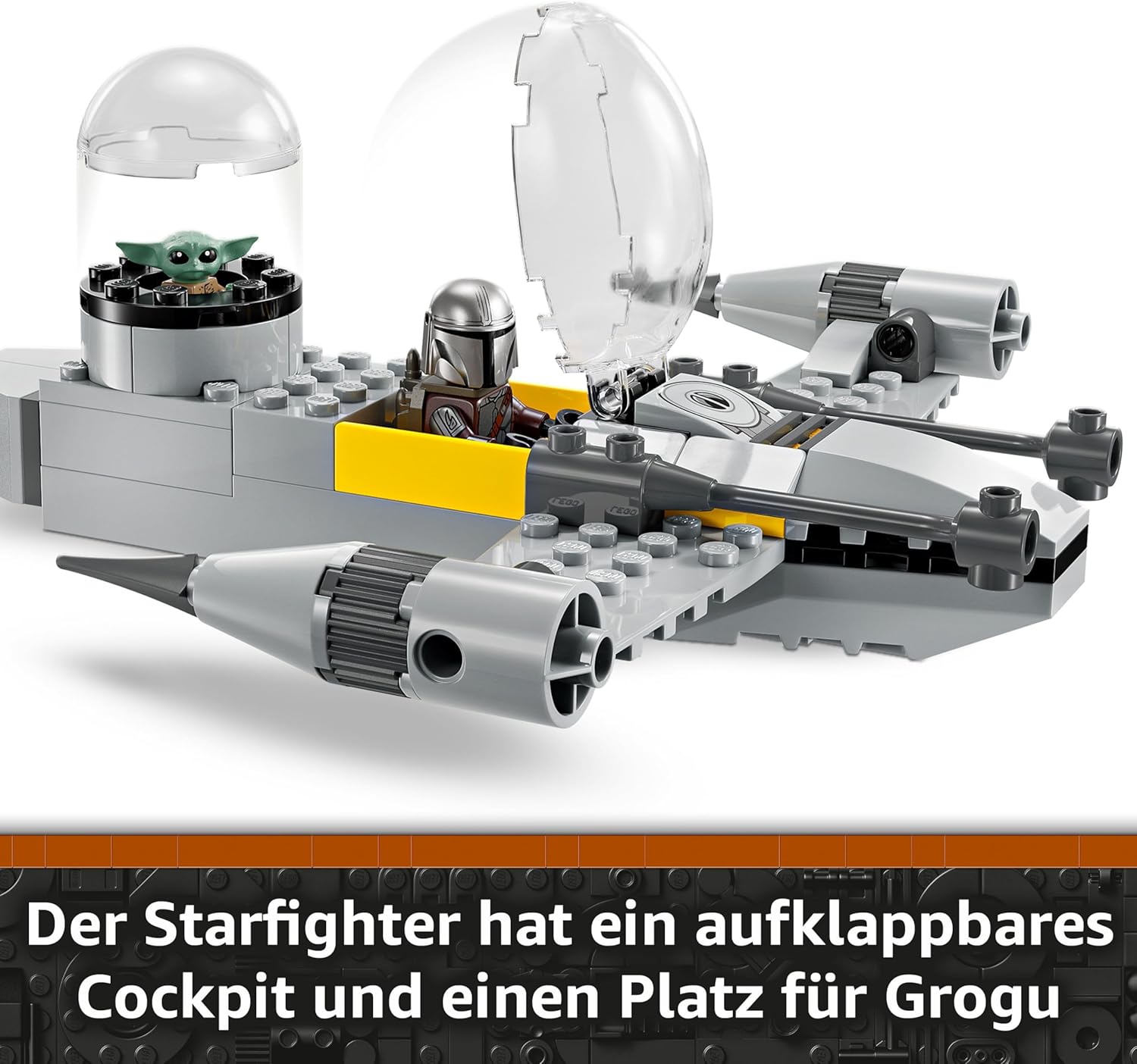 Thumbnail 5 de LEGO Star Wars 75410 Mandos und Grogus N-1 Starfighter – Einstiegsset mit The Mandalorian, Grogu und R5-D4