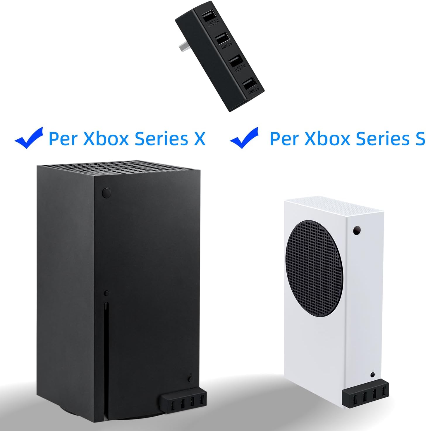 Detalle 2 de Mcbazel Hub USB 2.0 4 porte per Xbox Series X/S