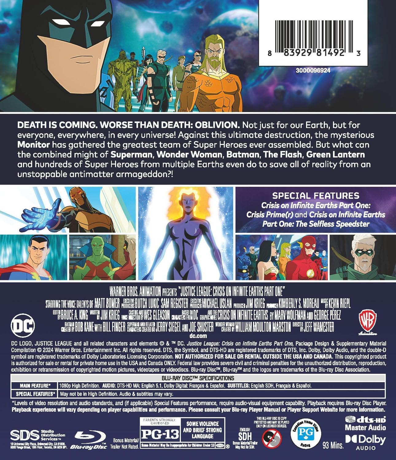 Detalle de Justice League: Crisis on Infinite Earths Part 1 Blu-ray – Multiverse Action