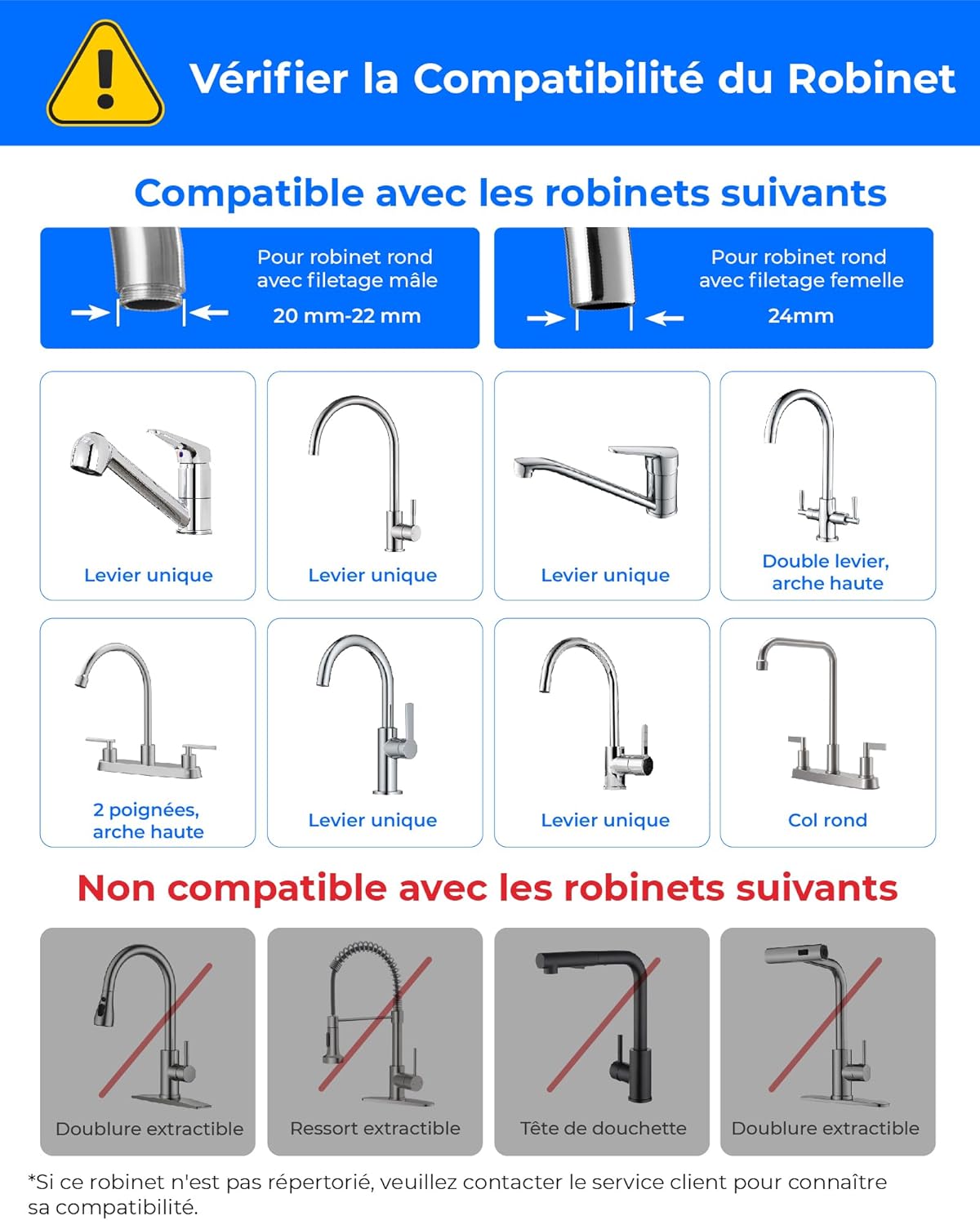 Thumbnail 1 de Waterdrop WD-FC-06: Rubinetto in acciaio inox con filtro a blocchi di carbone