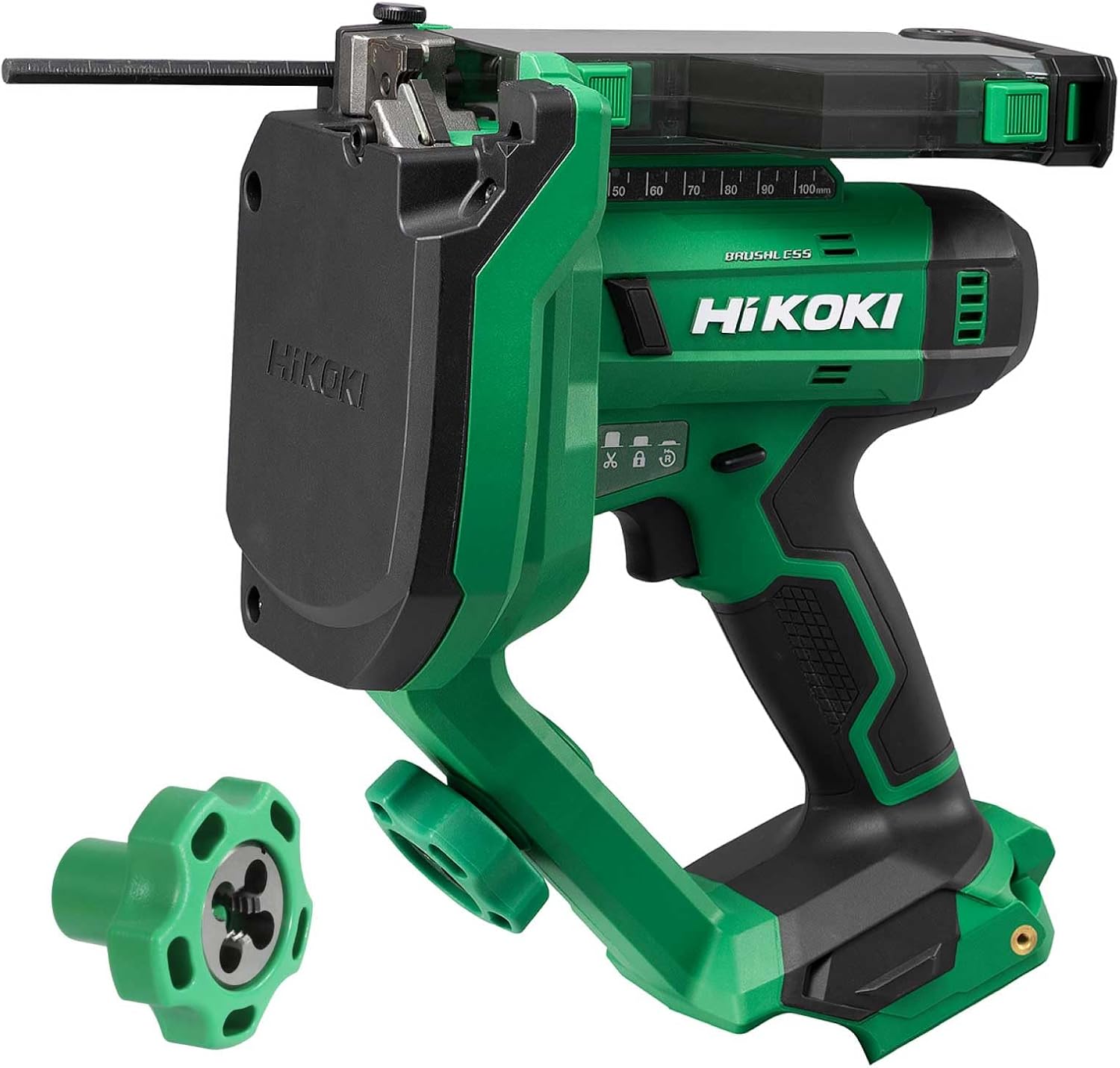 Detalle de HiKOKI CL18DA(NN) 18V充電式全ねじカッタ+W3/8トリマセット