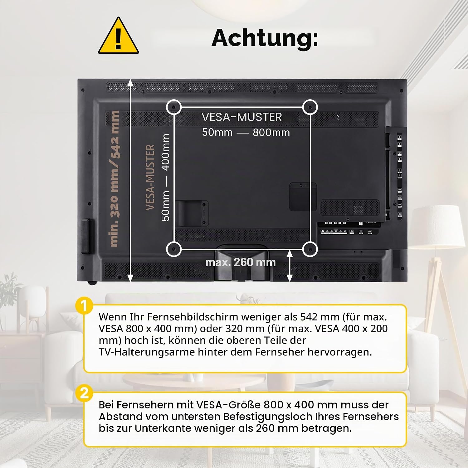 Thumbnail 5 de BONTEC Universal TV Standfüße bis 50 kg